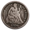 1876-CC Liberty Seated Dime VG
