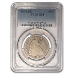 1876-CC Liberty Seated Half Dollar Good-4 PCGS
