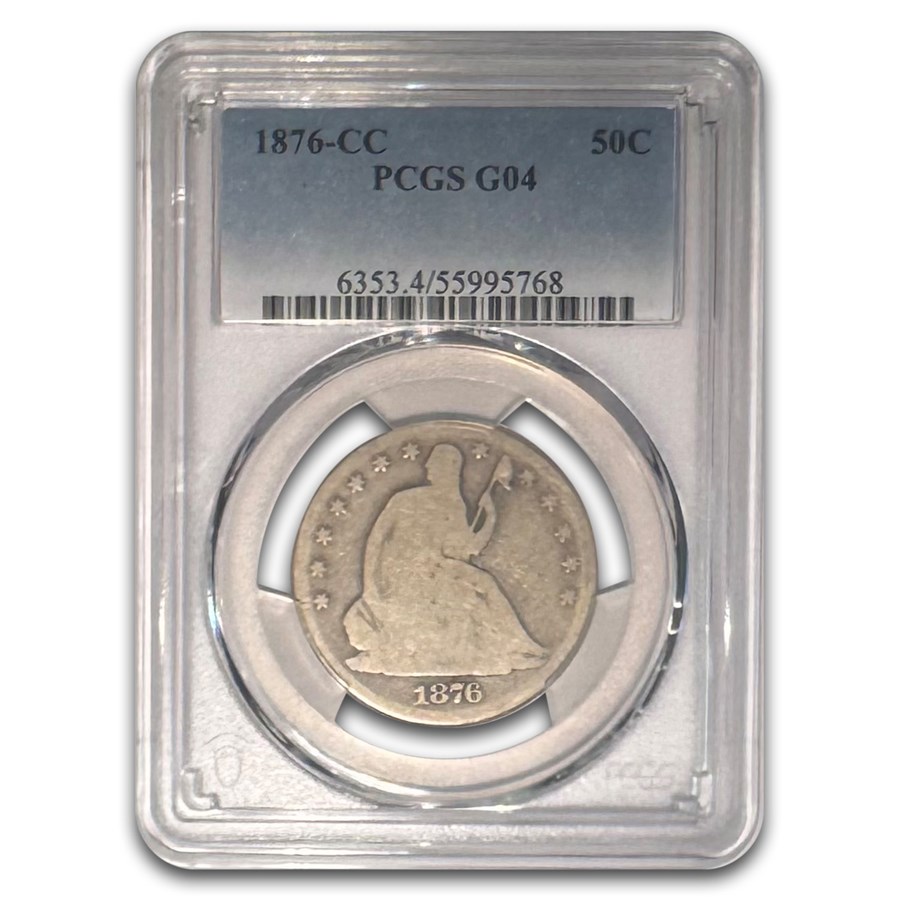 1876-CC Liberty Seated Half Dollar Good-4 PCGS