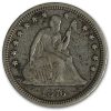 1876-CC Liberty Seated Quarter VF
