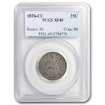 1876-CC Liberty Seated Quarter XF-45 PCGS