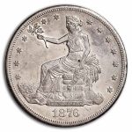1876-CC Trade Dollar AU