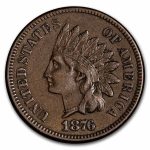 1876 Indian Head Cent XF