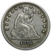 1876 Liberty Seated Quarter XF