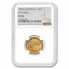 1876-M Australia Gold Sovereign Young Victoria AU-55