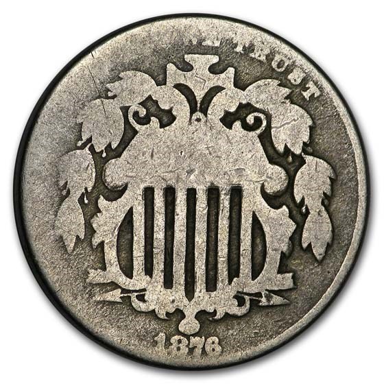 1876 Shield Nickel Good