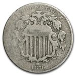 1876 Shield Nickel VG