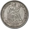 1877-CC Liberty Seated Dime XF
