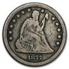 1877-CC Liberty Seated Quarter VF