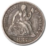 1877 Liberty Seated Dime XF