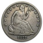 1877 Liberty Seated Half Dollar VF