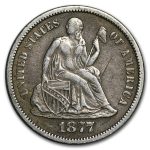 1877-S Liberty Seated Dime VF