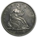 1877-S Liberty Seated Half Dollar AU