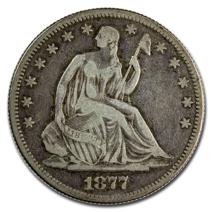 1877-S Liberty Seated Half Dollar Fine