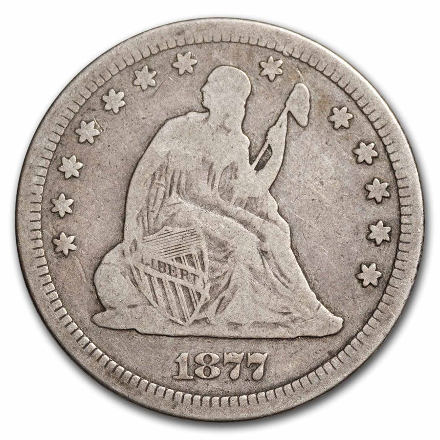 1877-S Liberty Seated Quarter Fine