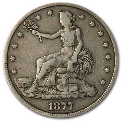 1877 Trade Dollar VF