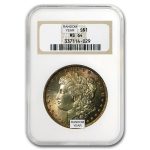 1878-1904 Morgan Dollars MS-64 NGC (Toned, Obv/Rev)