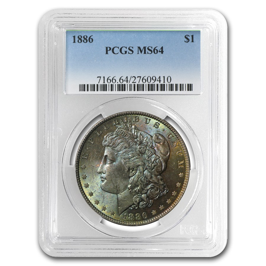 1878-1904 Morgan Dollars MS-64 PCGS (Beautifully Toned)