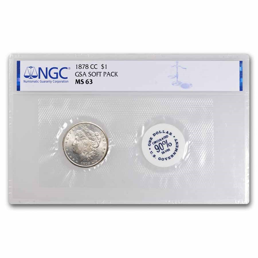 1878-CC Morgan Dollar MS-63 NGC (GSA Soft Pack)