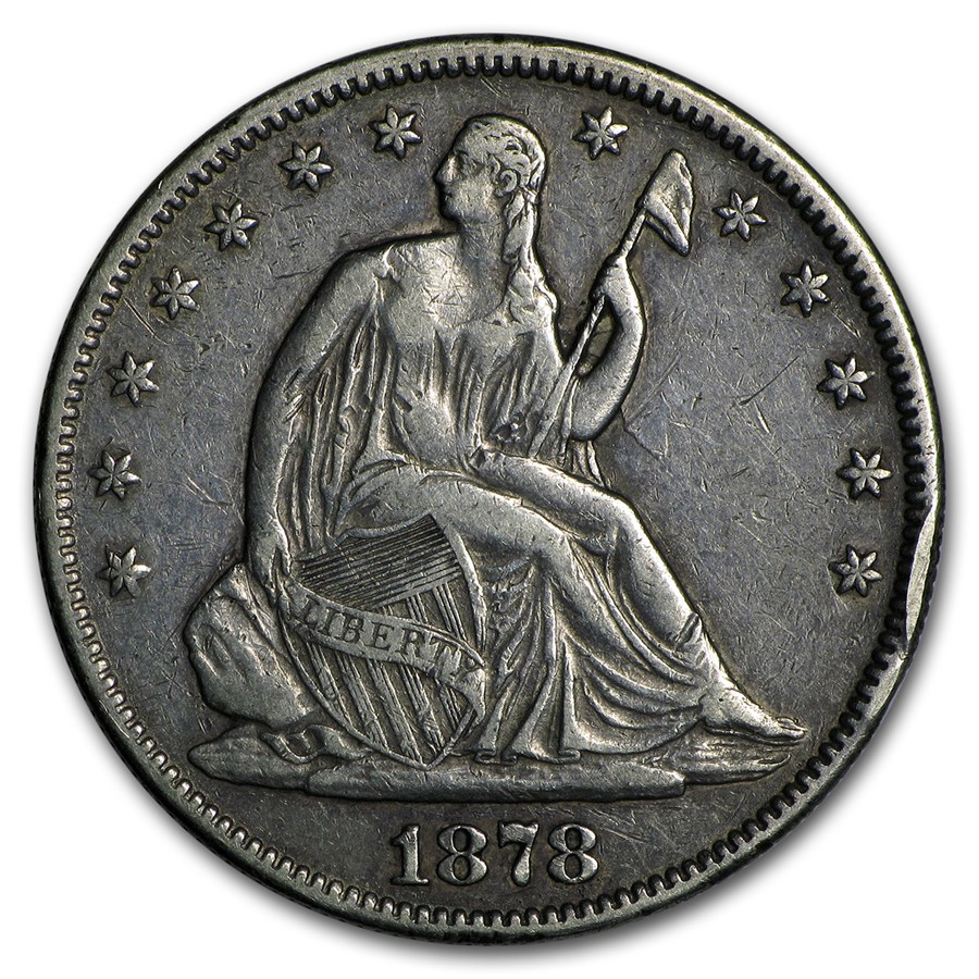 1878 Liberty Seated Half Dollar XF