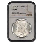 1878 Morgan Dollar 7/8 TF MS-64 NGC (Strong)