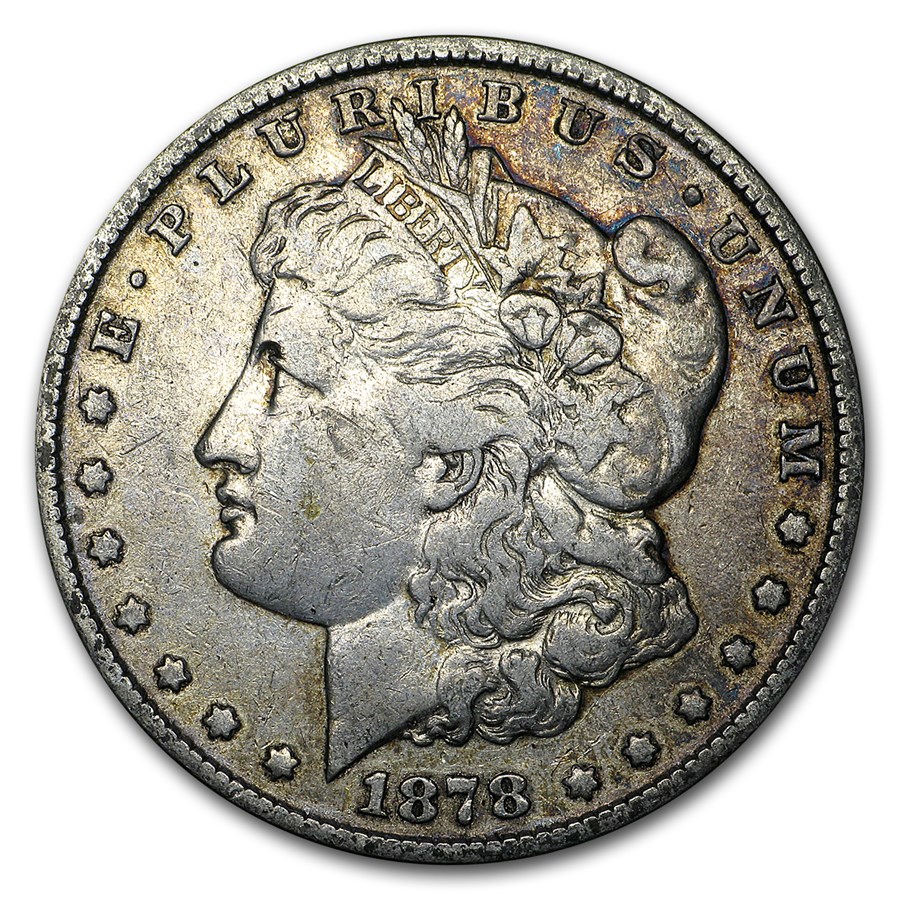 1878 Morgan Dollar 7 Tailfeathers Rev of 79 VG/VF