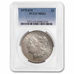 1878 Morgan Dollar 8 TF MS-63 PCGS