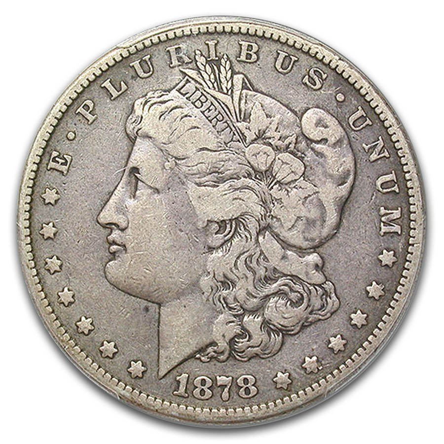 1878 Morgan Dollar Fine-15 PCGS (VAM 14.15 Lines in Hair)