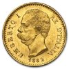 1879-1897 Italy Gold 20 Lire Umberto I AU