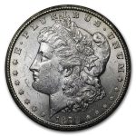 1879-CC Morgan Dollar Capped CC BU