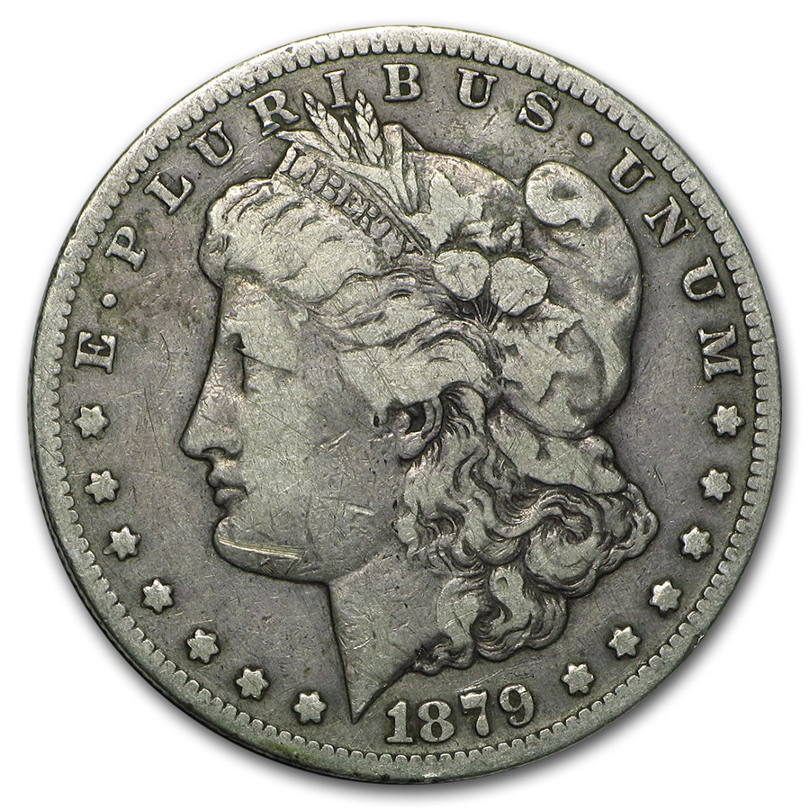 1879-CC Morgan Dollar Capped CC Fine