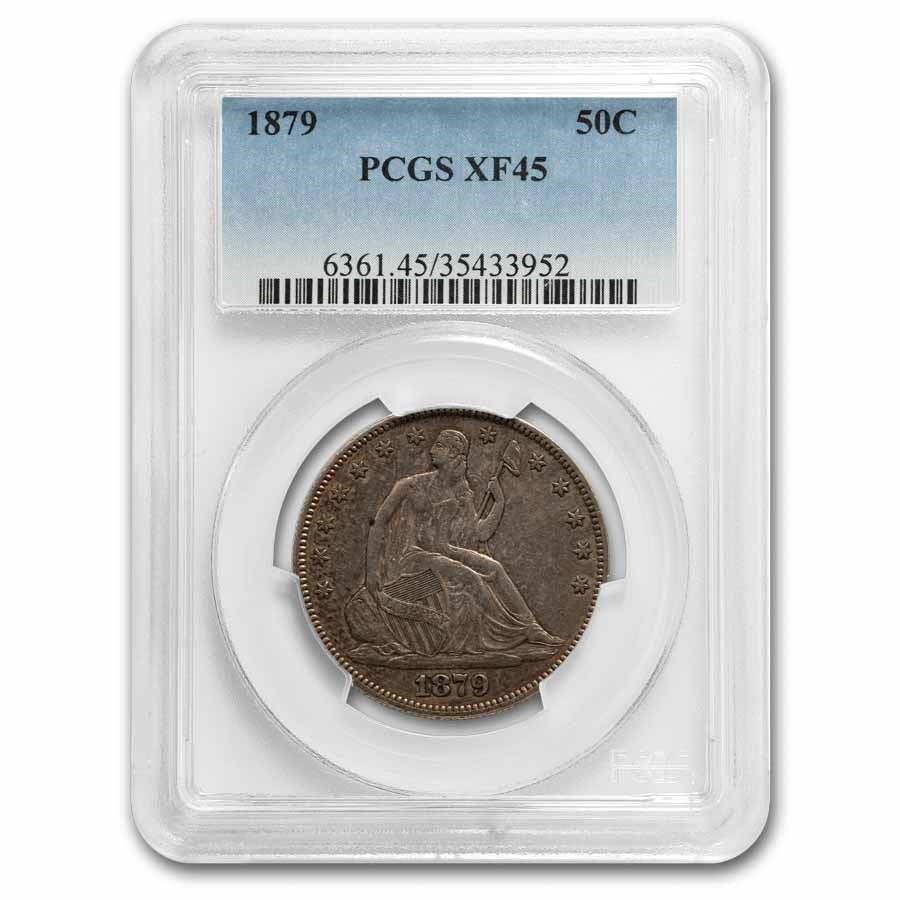 1879 Liberty Seated Half Dollar XF-45 PCGS