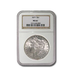1879 Morgan Dollar MS-61 NGC