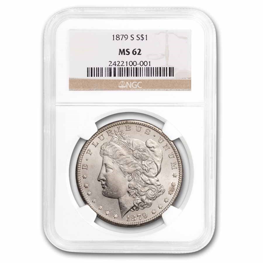 1879-S Morgan Dollar MS-62 NGC