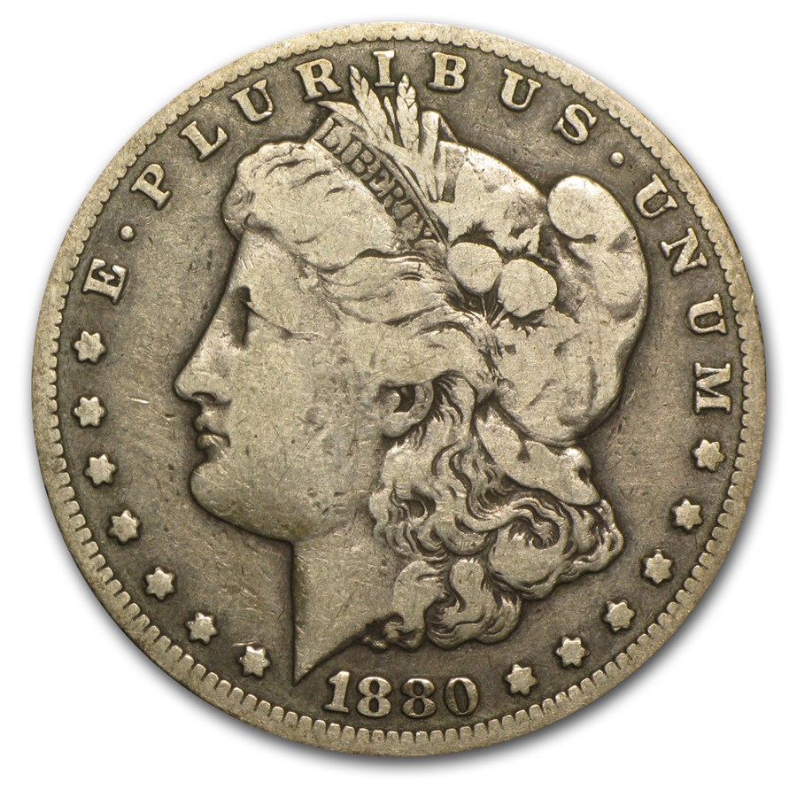 1880-CC Morgan Dollar Fine