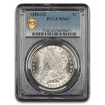 1880-CC Morgan Dollar MS-63 PCGS