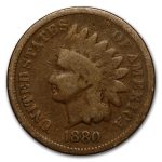1880 Indian Head Cent Good+
