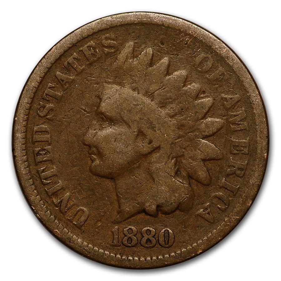 1880 Indian Head Cent Good+