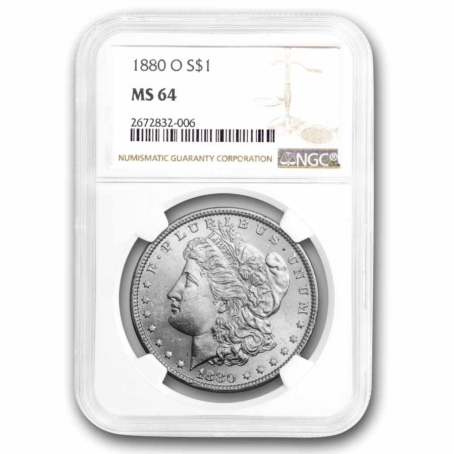 1880-O Morgan Dollar MS-64 NGC