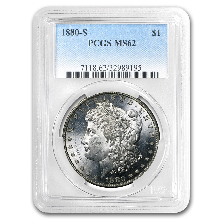 1880-S Morgan Dollar MS-62 PCGS