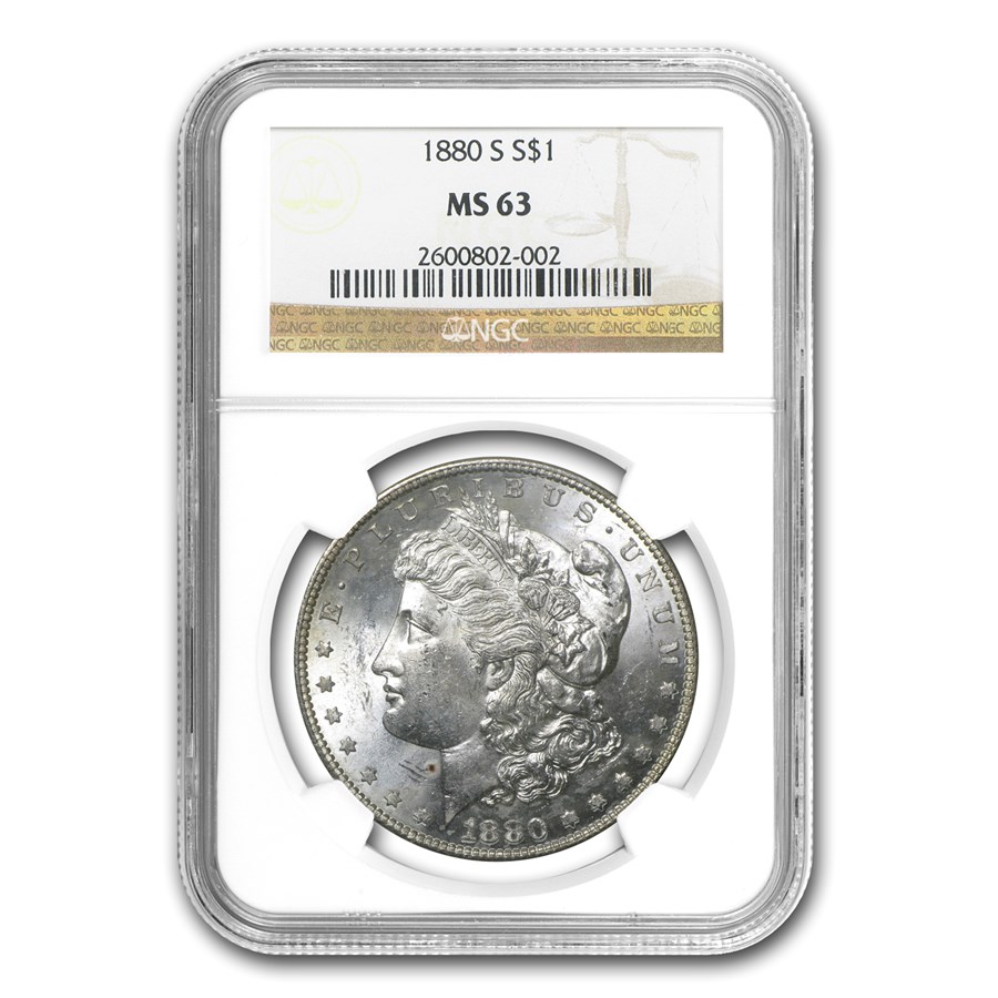 1880-S Morgan Dollar MS-63 NGC