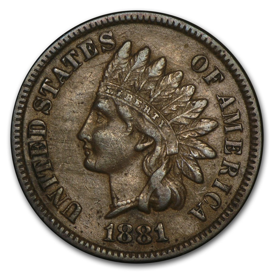 1881 Indian Head Cent XF