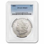 1881 Morgan Dollar MS-65 PCGS