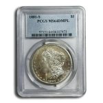 1881-S Morgan Dollar MS-64 DMPL PCGS