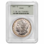 1881-S Morgan Dollar MS-66 PCGS Old Green Holder