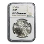 1881-S Morgan Dollar MS-67 NGC
