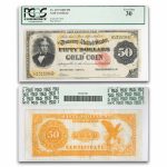1882 $50 Gold Certificate VF-30 PCGS (Fr#1197)
