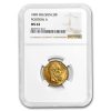 1882 Belgium Gold 20 Francs Leopold II MS-64 NGC (Position A)