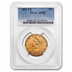 1882-CC $10 Liberty Gold Eagle AU-50 PCGS