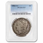 1882-CC Morgan Dollar Fine-15 PCGS